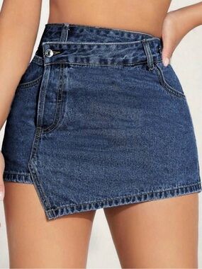 Denim Skort